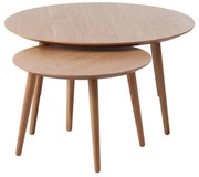 Dvojitý okrúhly konferenčný stolík Adda (48582780) – dub