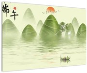 Obraz - Údolie zelených hôr (90x60 cm)