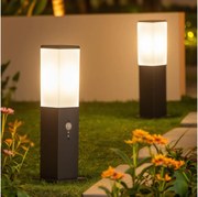 BRILAGI - Vonkajšia lampa s čidlom NOVA 1xE27/15W/230V 40 cm IP44 antracit