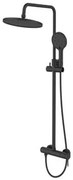 Sprchový systém SAT na stěnu s pákovou baterií černá matná SATSSPKCNEW, 1 ks