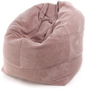 Sedací vak Sofi štruktúrovaný Farba: SZ61 - ružový