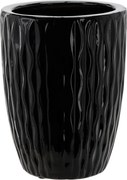 Keramický obal na květináč SLOWNY 24,5 cm černý