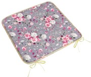 Bellatex Sedák Adéla hladký Kvety ruža ružová, 40 x 40 cm