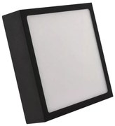 LED Stropné svietidlo LED/12,5W/230V 3000/3500/4000K 17x17 cm čierna