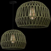 Toolight Boho, závesné svietidlo 1xE27 APP1293-1CP, zelená, OSW-03805