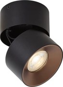 Moderné prisadené bodové svietidlo čierne GU10 50mm naklápacie - Echo