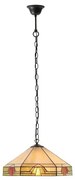 Endon 64285 - Luster na reťazi Tiffany NEVADA 1xE27/60W/230V Ø 35 cm