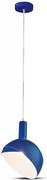 Luster na lanku 1xE14/60W/230V modrá