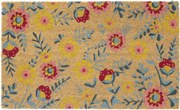 Ib Laursen Rohožka z kokosového vlákna Flowers 45 × 75 cm