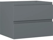 Mexen Orio, kúpeľňová skrinka 60 cm, 2 zásuvky, grafitová matná, 91A10-06047-2-BFF66