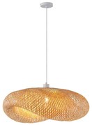 Eurolamp Luster na lanku 1xE27/40W/230V bambus EU0395