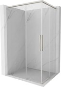Mexen Rox, Duo posuvný sprchový kút 80 x 75 cm, 8mm číre sklo, oceľový profil, 8C2D-080-075-97-00