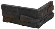 Roh Fasádny Stones Patan black 24x10 cm reliéfny RPATANBK