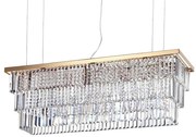 Ideal Lux - Krištáľový luster na lanku MARTINEZ 8xE14/40W/230V zlatá
