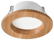 LED zapustené svietidlo WOODY SPOT LED/5,5W/230V 4000K dub pr. 10 cm