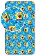 Bavlnená plachta 90 × 200 cm – Sponge Bob "Blue"