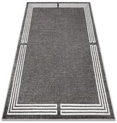 Koberec MATEO 8034/644 ramka - štrukturálny sivý