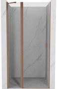 Mexen Otváracie sprchové dvere MIST (1d+1s) 90x200 cm 6mm brúsená meď, priehľadné, 8A4-090-000-65-00