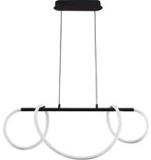 LED Luster na lanku EMMA LED/38W/230V čierna