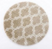 Protišmykový koberec DECOR béžový kruh