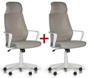 Kancelárska stolička FRESH 1+1 ZADARMO, béžová