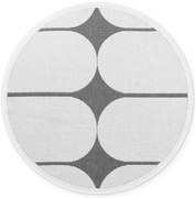 Obojstranný koberec Hanse Home Duet Bowen čierny / biely kruh