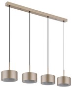 Globo 56964-4H - LED luster na lankách RAYMOND LED/40W/230V 3000K mosadz