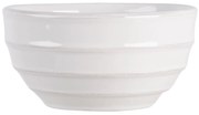 Biela vrúbkovaná miska Romantic Intense - Ø 14 * 7 cm