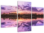 Obraz fialového neba (90x60 cm)