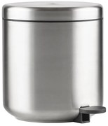 Nášľapný odpadkový kôš z nehrdzavejúcej ocele v matne striebornej farbe 4 l Ume – Zone