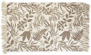 Obdélníkový koberec FLORAL 60x100 cm béžový
