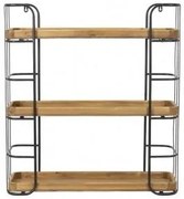 Nástenná polica Zyra 3 - 70*22*77 cm