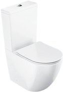 Ravak X01870 - kombinované bezokrajové WC (Rimless) s WC sedátkom SoftClose OPTIMA, keramika/biela