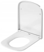 Cersanit Larga Square, antibakteriálne Slim sedátko z duroplastu, biela, K98-0231