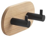 Gedy Gedy, HIMALAYA dvojháčik samolepiaci, guľatý, čierna/bambus, 1127