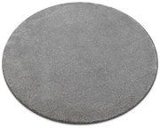 Koberec kruh DISCRETION sivý