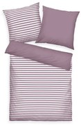 Tom Tailor Bavlnené obliečky Cozy Mauve & Crisp White, 140 x 200 cm, 70 x 90 cm