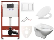 Cenovo zvýhodnený závesný WC set TECE do ľahkých stien / predstenová montáž + WC S-Line S-line Pro SIKOTSR0