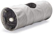 Dizajnový tunel pre mačky Lord šedá zamat 65cm
