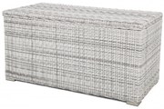 Ratanový úložný box BARRY svetlo-sivý 750L