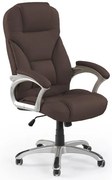 Kancelářské křeslo DESMOND ekokůže hnědé