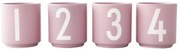 Porcelánové svietniky v súprave 4 ks Mini - Design Letters