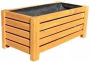 Bestent Drevený kvetináč Natural 60x33x25cm