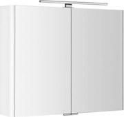 Sapho LUCIE galerka s LED osvetlením, 86x70x17cm, biela LU085-0030