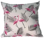 INTERMEDIC SK Obliečka na vankúš Plameniak sivý 40x40cm