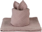 Mušelínová plienka z organickej bavlny mauve 70×70 cm