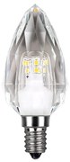 Dekoračná LED žiarovka E14 neutrálna 4000k 4w 500 lm crystal sviečka