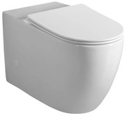 Sapho Sapho, INFINITY RIMLESS misa pre kombi WC, spodný/zadný odpad, biela, PC105-111