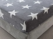 XPOSE® Mikroplyšová plachta LÝDIE Exclusive - sivá 90x200 cm