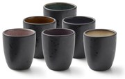 Čierne keramické šálky v súprave 6 ks na espresso 100 ml Gastro Black/Mix – Bitz